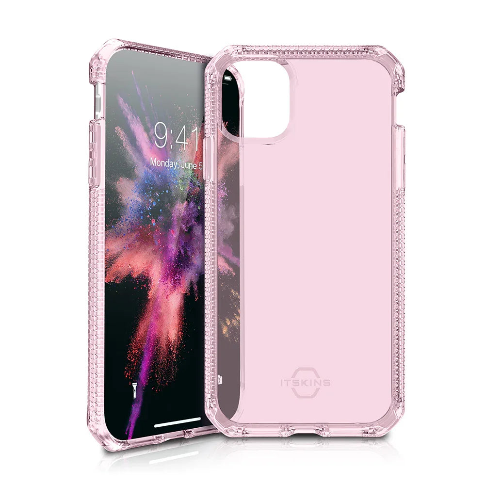 Itskins Spectrum Clear iPhone 11 Pro Case - Light Pink - Tashqila Itskins Spectrum Clear iPhone 11 Pro Case - Light Pink - Tashqila